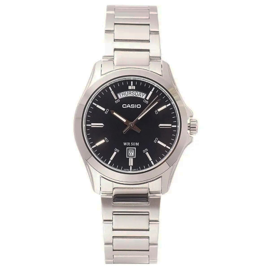 Đồng Hồ Nam Casio Quartz MTP-1370D-1A1VDF Màu Đen Bạc - Duy Hoang