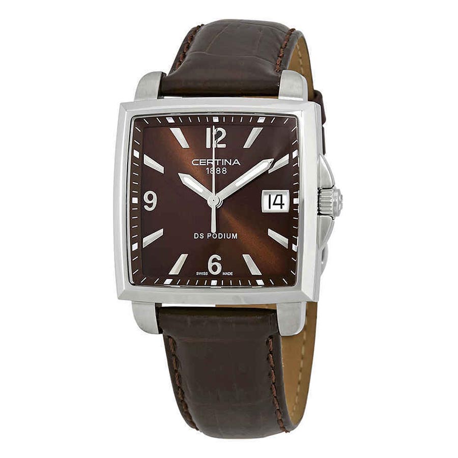 Đồng Hồ Nữ Certina DS Podium Square Brown Dial Ladies Watch C001.310.16.297.00 Màu Nâu - Duy Hoang