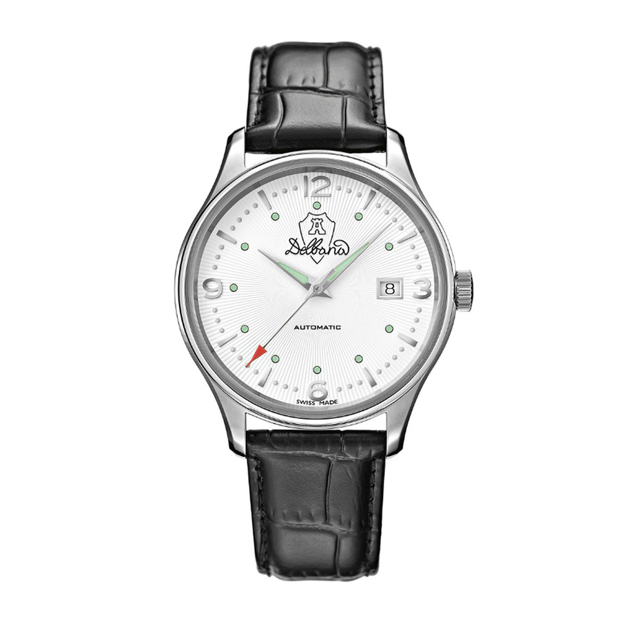 Đồng Hồ Nam Delbana Della Balda 40mm Watch 41603.722.6.014 Màu Đen Phối Bạc - Duy Hoang