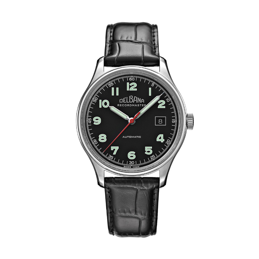 Đồng Hồ Nam Delbana Recordmaster II 40mm Watch 41602.722.6.032 Màu Đen Phối Bạc - Duy Hoang