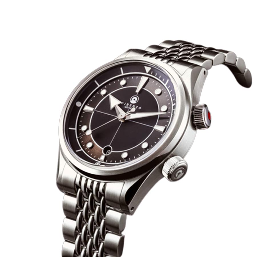Đồng Hồ Nam Direnzo DRZ 05 SOLARIS BLACK DATE Màu Đen Bạc - Duy Hoang