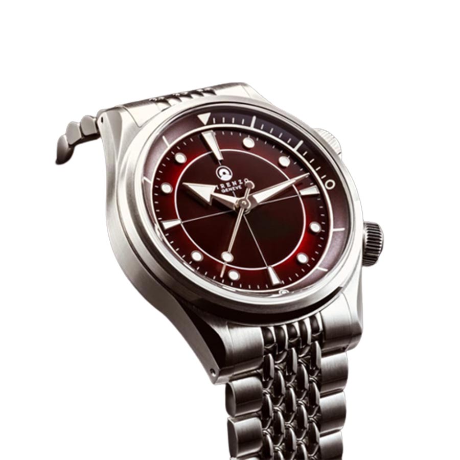 Đồng Hồ Nam Direnzo DRZ 05 SOLARIS RED NO DATE Màu Đỏ - Duy Hoang