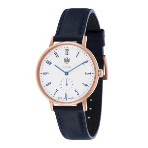 Đồng Hồ Nam Dufa Gropius Men Blue Rose DF-9001-0L 38mm Màu Navy Trắng - Duy Hoang