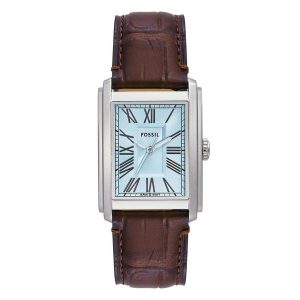 Đồng Hồ Nam Fossil Carraway Three Hand Brown Croco Leather Watch FS6110 Màu Xanh - Nâu - Duy Hoang