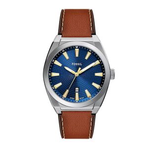 Đồng Hồ Nam Fossil Everett Brown Leather Watch FS6115 Màu Nâu - Duy Hoang