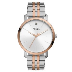 Đồng Hồ Nam Fossil Stella Three Hand Date Two Tone BQ2417 Màu Bạc/ Vàng Hồng - Duy Hoang