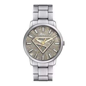 Đồng Hồ Nam Fossil x Superman Limited-Edition S-Shield Watch Set LE1207SET Màu Bạc/Xám - Duy Hoang