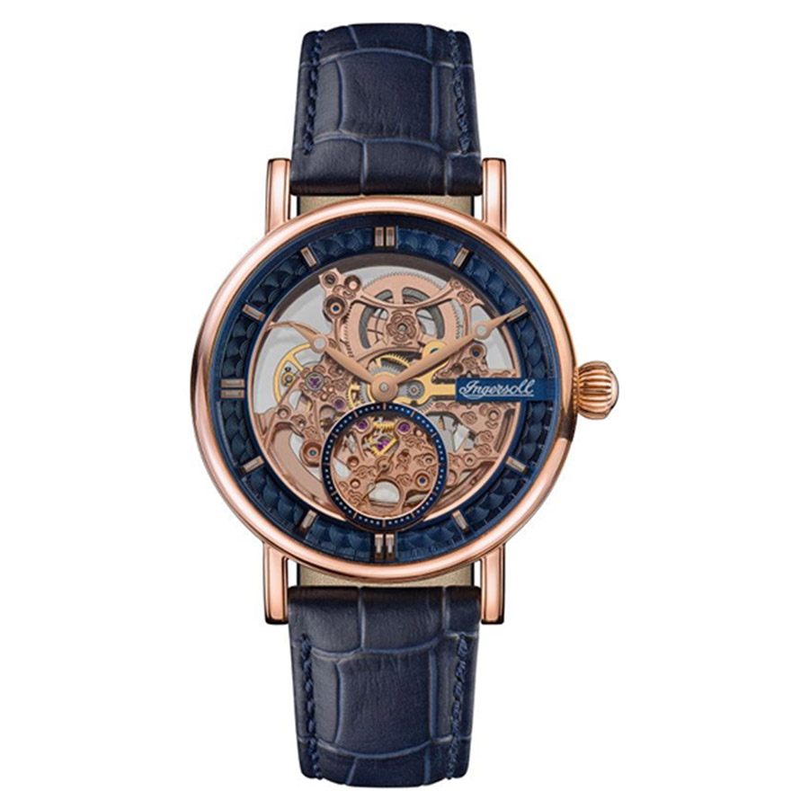 Đồng Hồ Nam Gents Ingersoll The Herald Watch I00407 Màu Xanh Phối Vàng Hồng - Duy Hoang