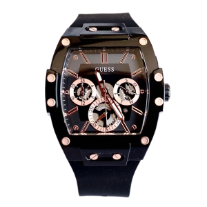 Đồng Hồ Nam Guess Quartz Nylon & Silicone Strap Chronograph GW0203G8 Màu Đen - Duy Hoang