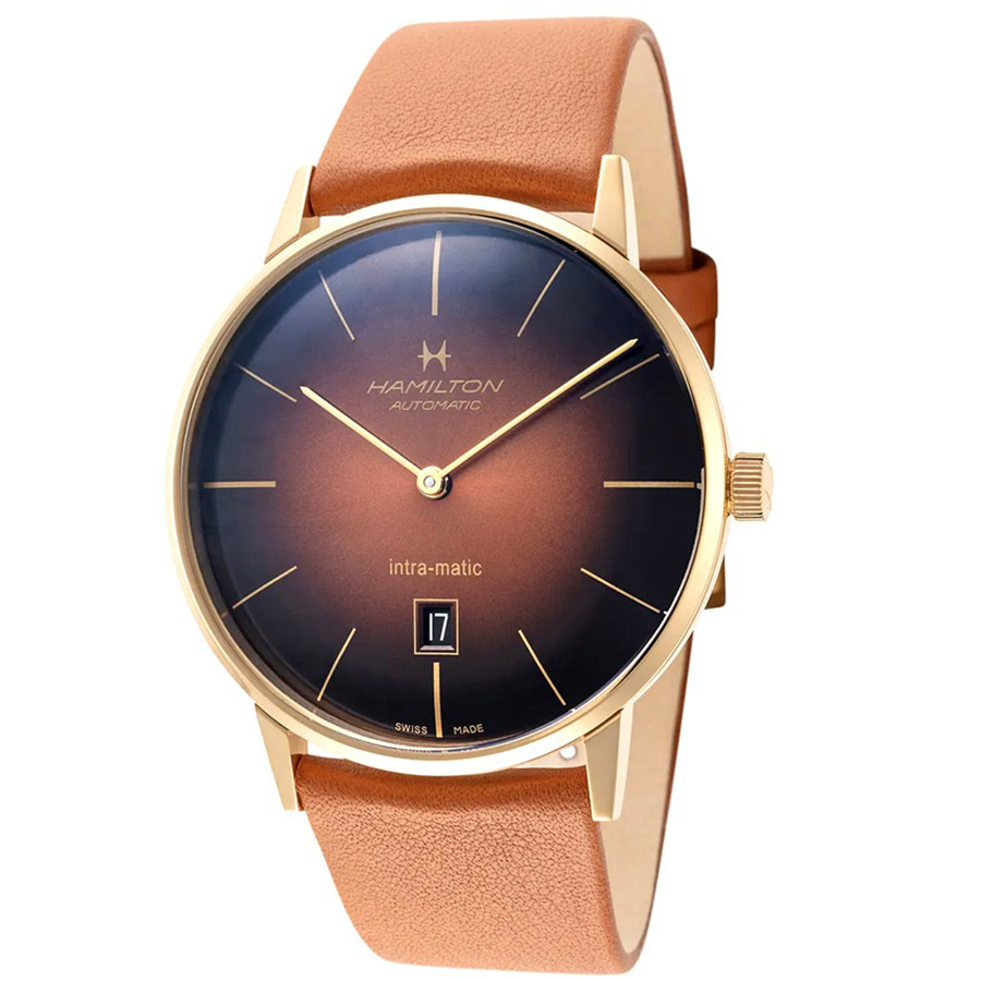 Đồng Hồ Nam Hamilton American Classic H38735501 Màu Nâu Đen - Duy Hoang