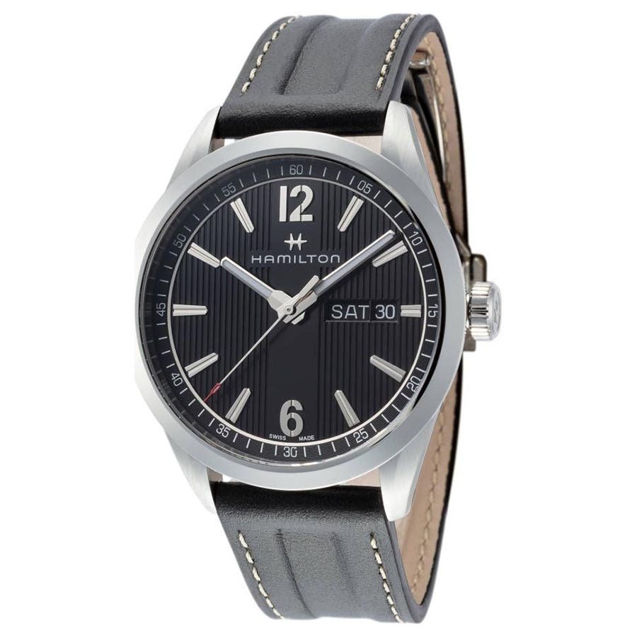 Đồng Hồ Nam Hamilton Broadway Day Date Grey Dial H43311735 40mm Màu Đen - Duy Hoang