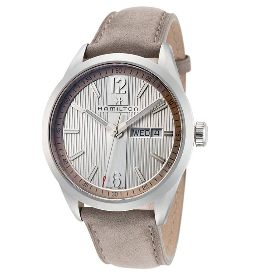 Đồng Hồ Nam Hamilton Broadway Silver Dial Grey H43311915 40mm Màu Nâu Bạc - Duy Hoang