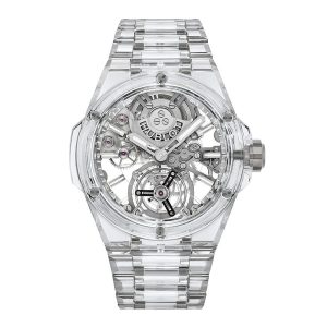 Đồng Hồ Nam Hublot Integral Tourbillon Full Sapphire Watch 455.JX.0120.JX Màu Trắng - Duy Hoang