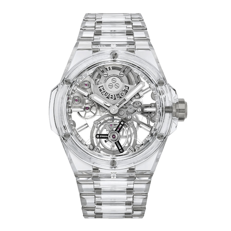 Đồng Hồ Nam Hublot Integral Tourbillon Full Sapphire Watch 455.JX.0120.JX Màu Trắng - Duy Hoang