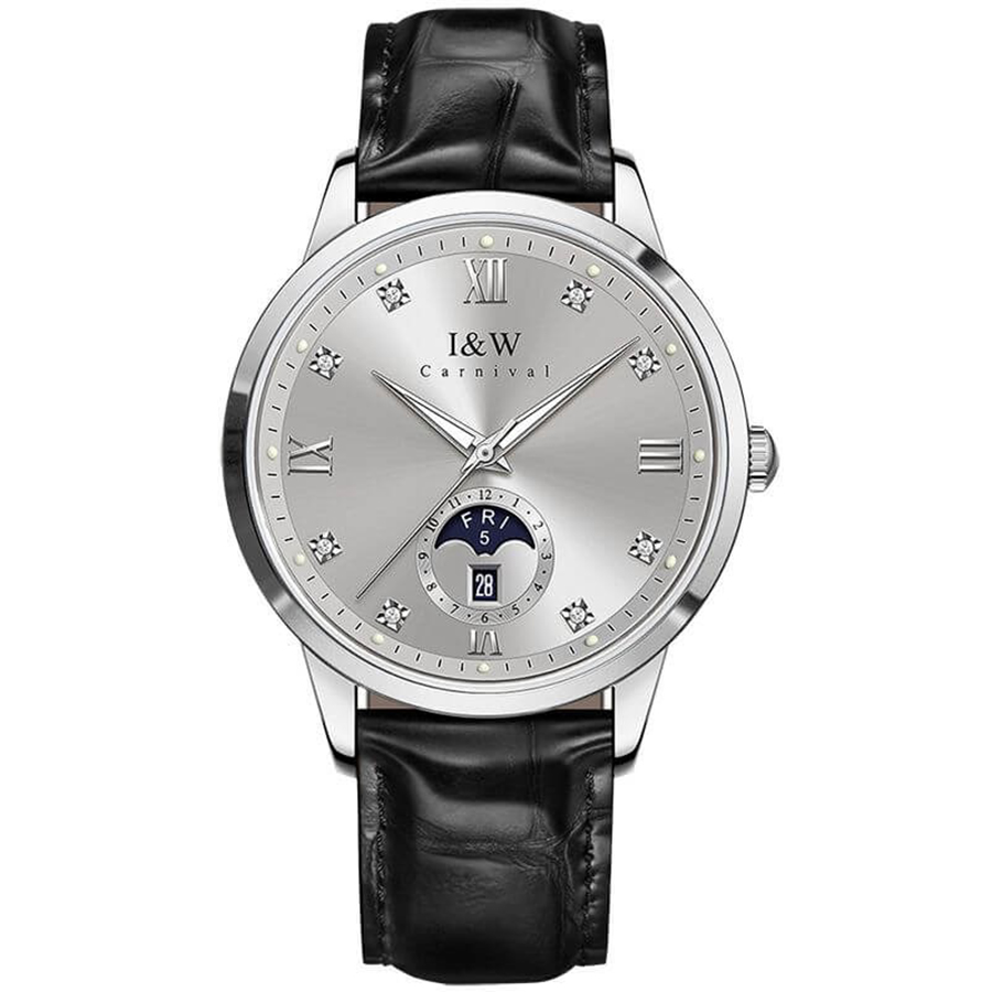 Đồng Hồ Nam I&W Carnival 55831G-D3 Automatic Màu Đen Xám - Duy Hoang
