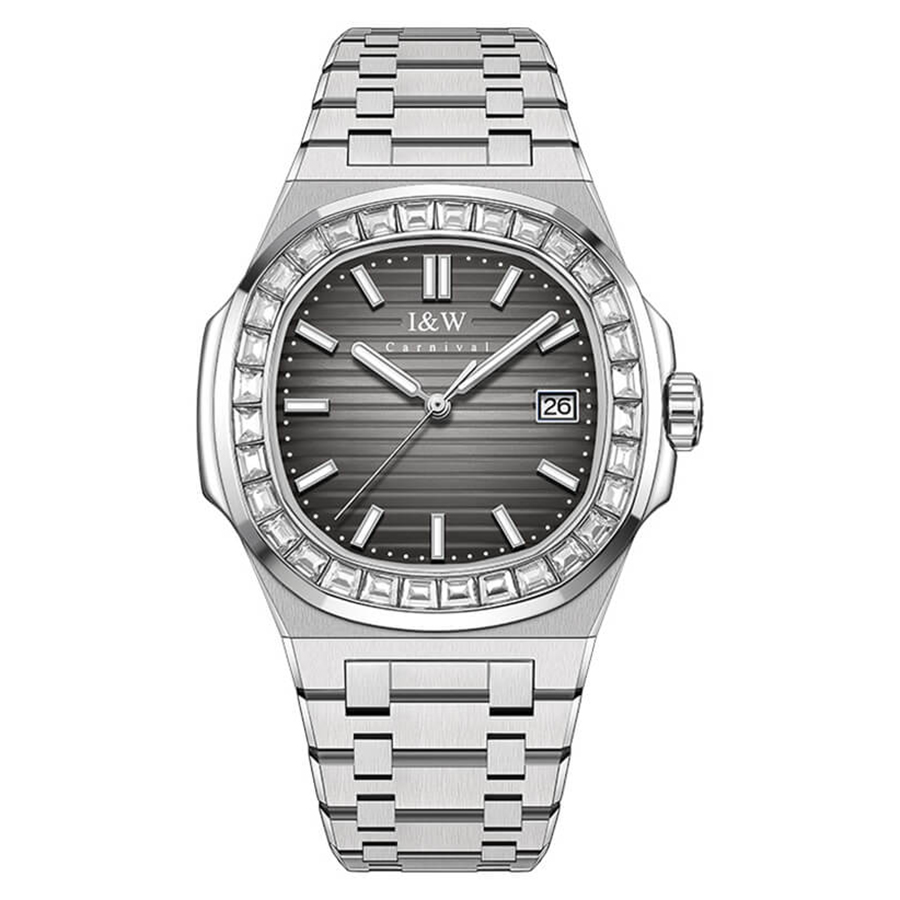 Đồng Hồ Nam I&W Carnival 721G3 Automatic Màu Bạc Sang Trọng - Duy Hoang