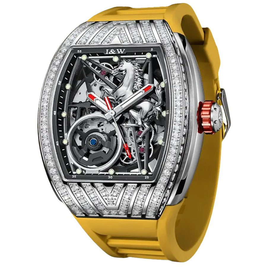 Đồng Hồ Nam I&W Carnival 768G-S4 Automatic Màu Vàng Bạc - Duy Hoang