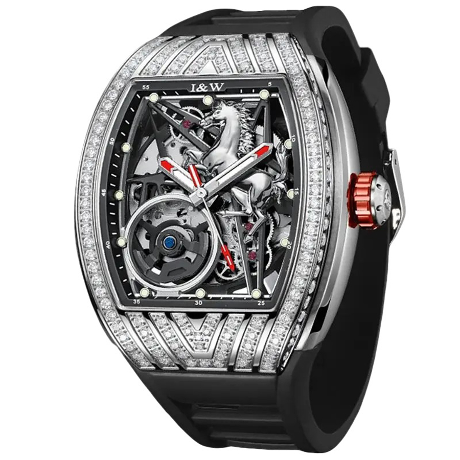 Đồng Hồ Nam I&W Carnival 768G-S1 Automatic Màu Đen Bạc - Duy Hoang