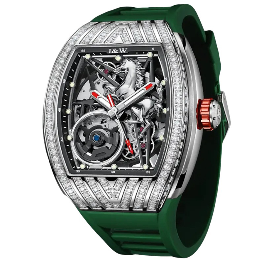 Đồng Hồ Nam I&W Carnival 768G-S2 Automatic Màu Xanh Lá - Duy Hoang