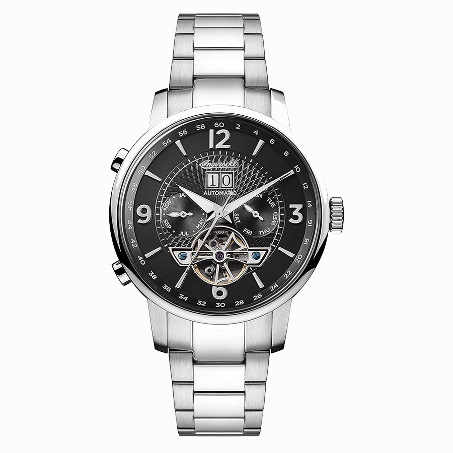 Đồng Hồ Nam Ingersoll The Grafton Automatic Watch I00704 Màu Bạc Đen - Duy Hoang