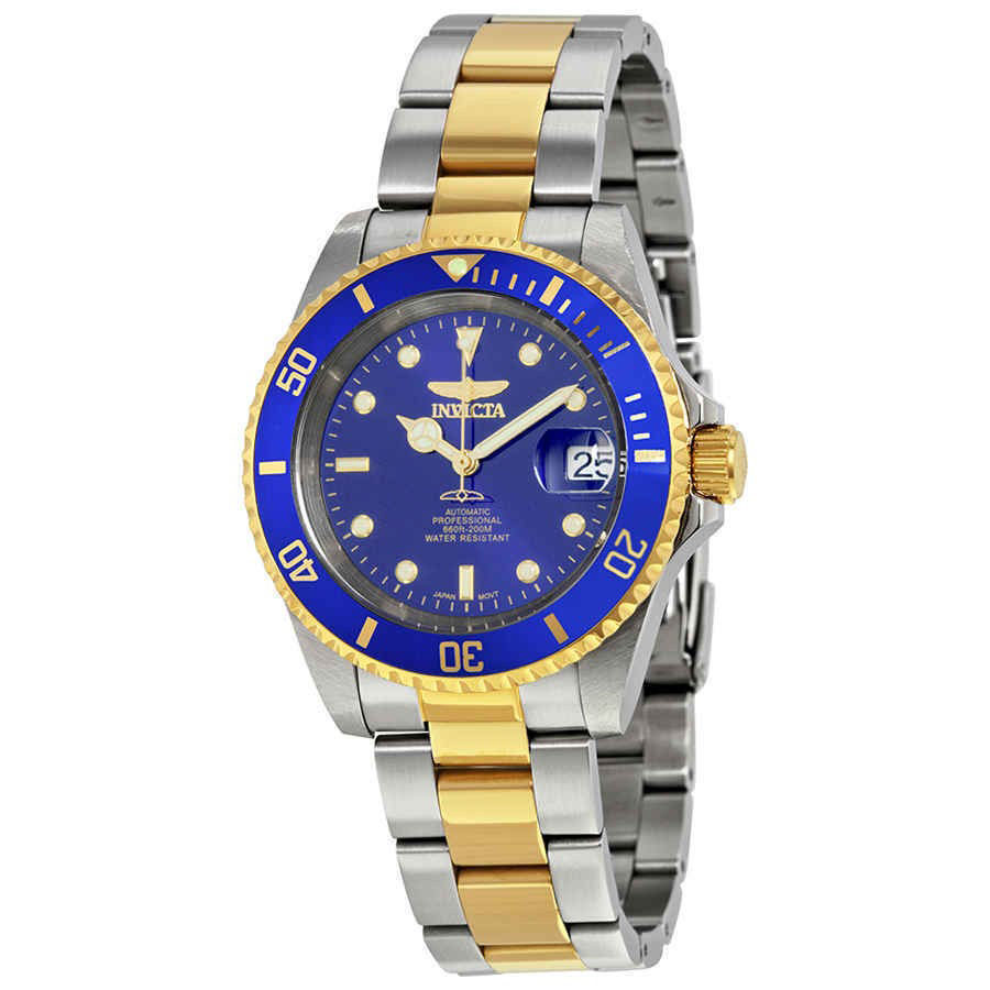 Đồng Hồ Nam Invicta Mako Pro Diver Automatic Blue Dial Two-Tone Men's Watch 8928OB Màu Xanh Vàng L - Duy Hoang