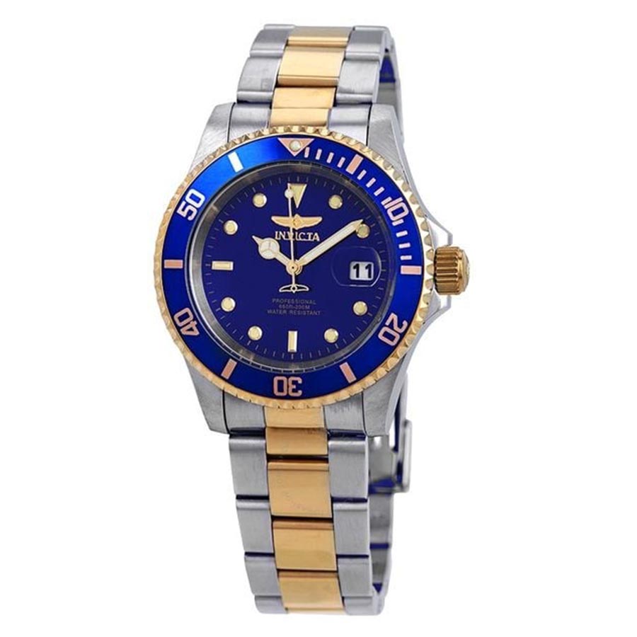 Đồng Hồ Nam Invicta Quartz IN26972 Pro Diver 40mm Màu Xanh Vàng - Duy Hoang