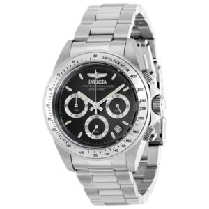 Đồng Hồ Nam Invicta Speedway Chronograph GMT Quartz Black Dial Men Watch 37168 Màu Bạc Đen - Duy Hoang