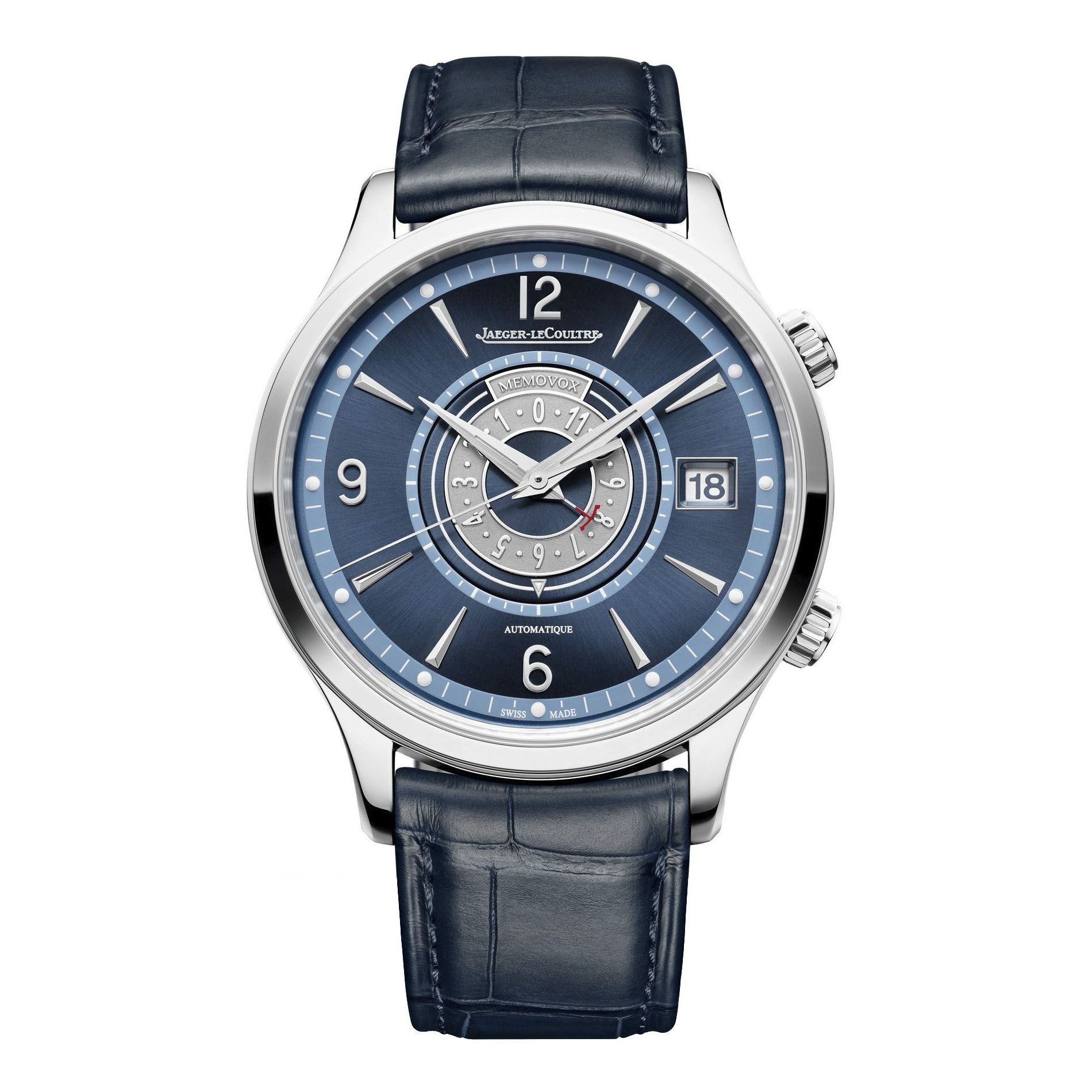 Đồng Hồ Nam Jaeger – LeCoultre Master Control Memovox Timer 410848J Màu Xanh Bạc - Duy Hoang