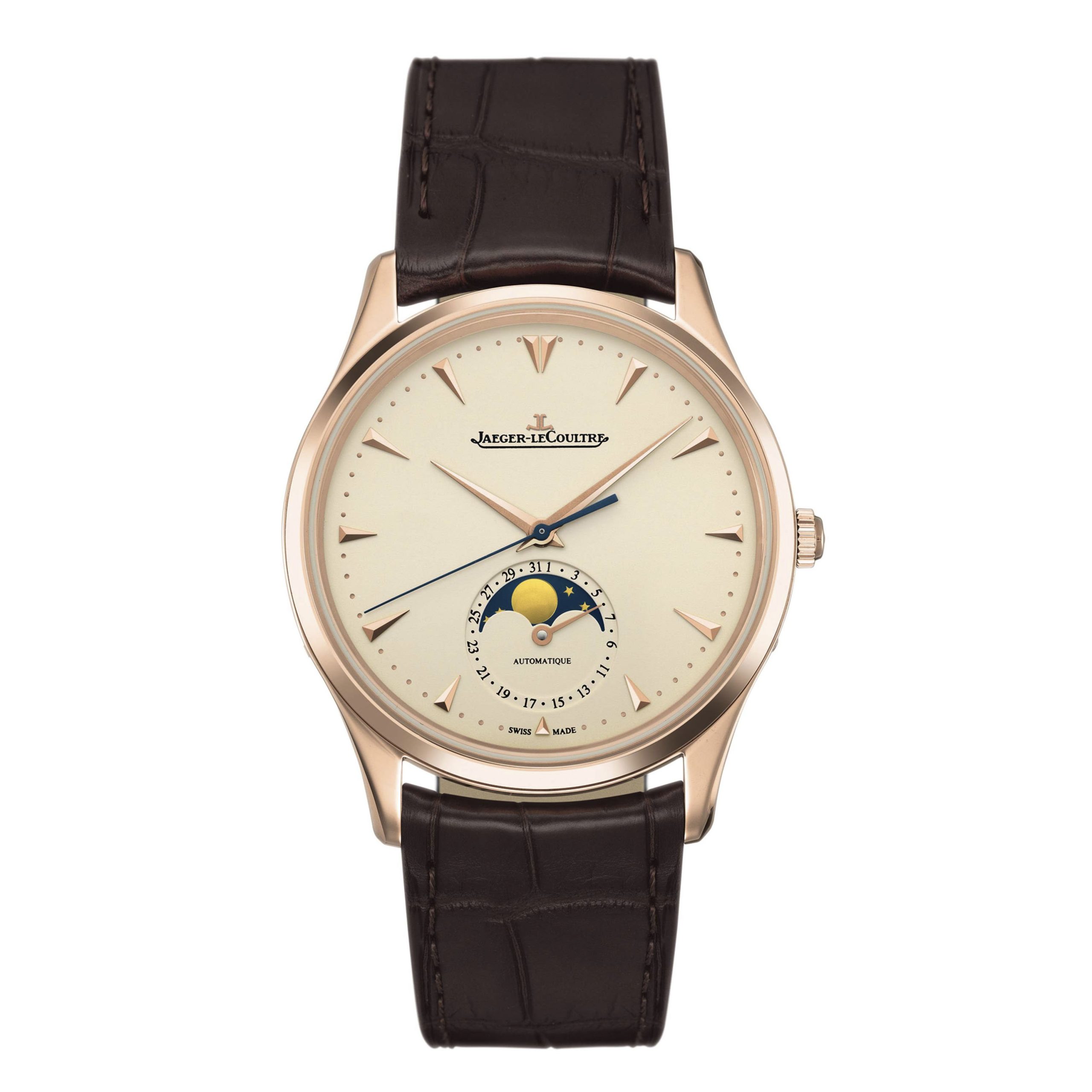 Đồng Hồ Nam Jaeger – LeCoultre Master Ultra Thin Moon 1362520 18k Màu Nâu Vàng - Duy Hoang