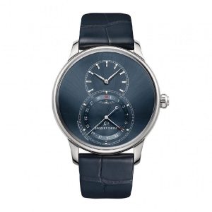 Đồng Hồ Nam Jaquet Droz Grande Seconde Quantième Satin-Brushed Blue J007030249 Màu Xanh Navy - Duy Hoang