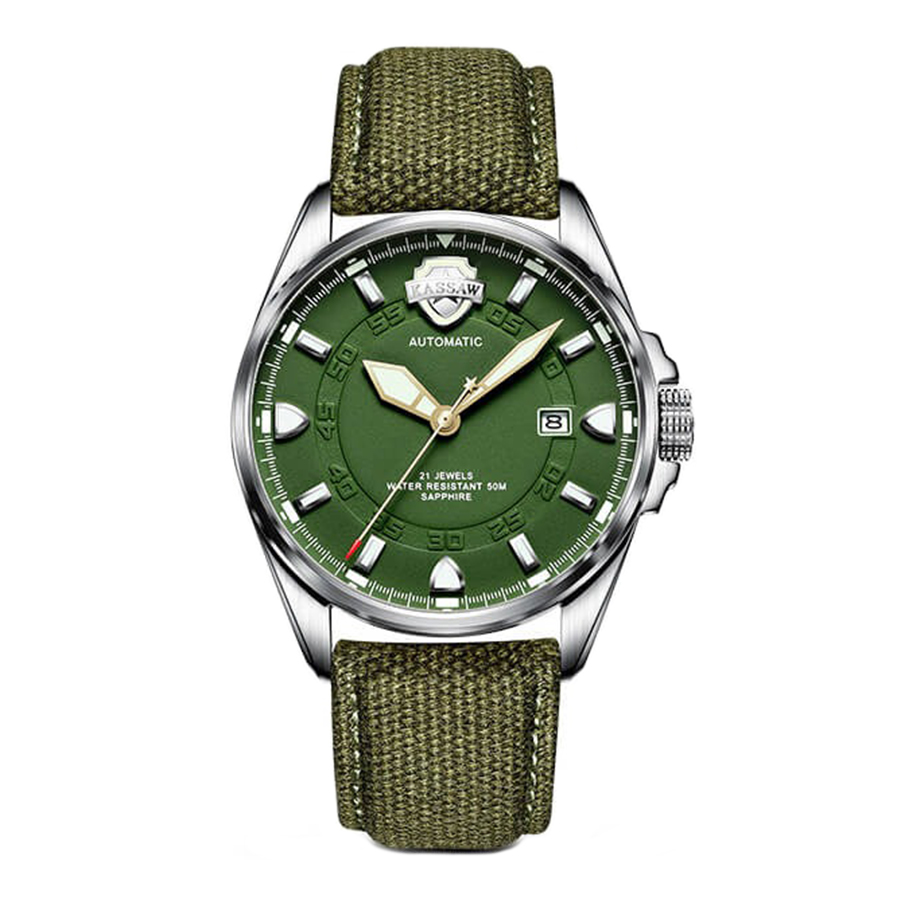Đồng Hồ Nam Kassaw Watch S15008-1 Màu Xanh Green - Duy Hoang