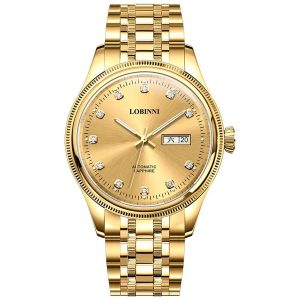 Đồng Hồ Nam Lobinni LB9020G-T1 Màu Vàng Gold - Duy Hoang