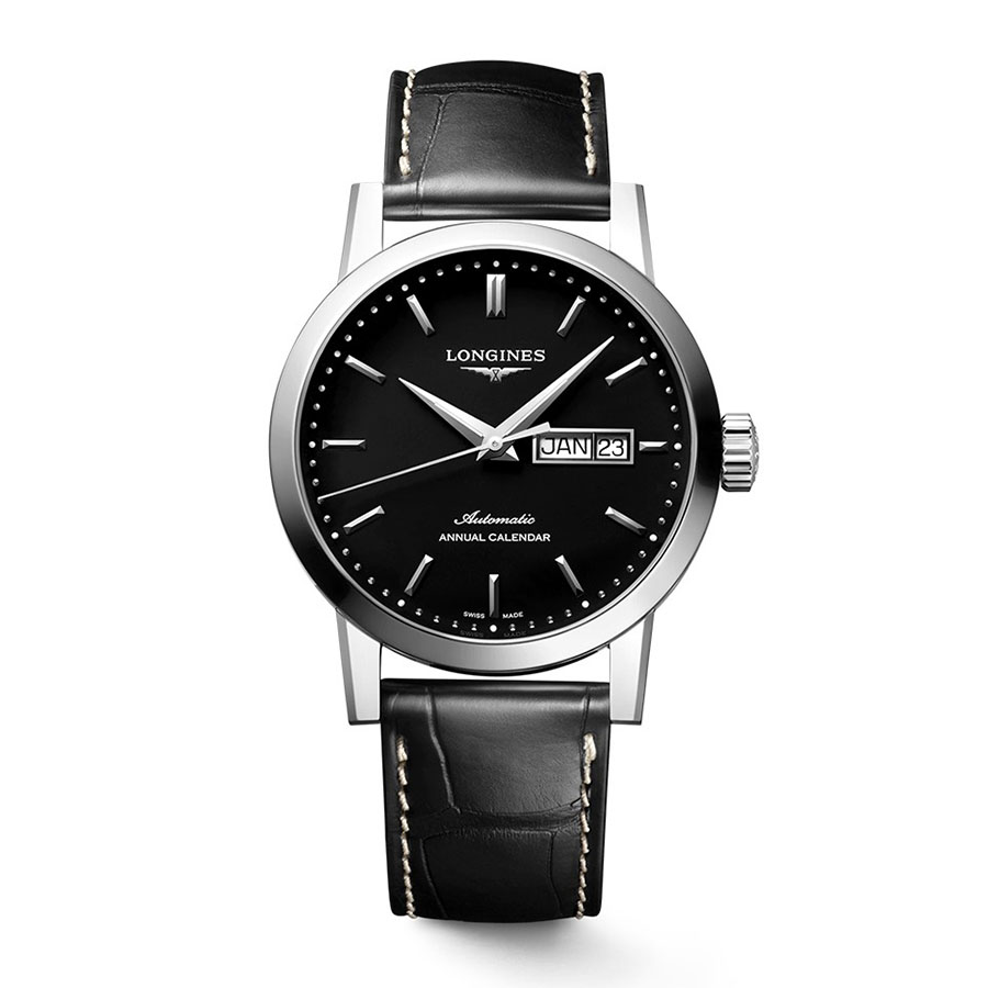 Đồng Hồ Nam Longines 1832 Automatic Watch L4.827.4.52.0 Màu Đen - Duy Hoang