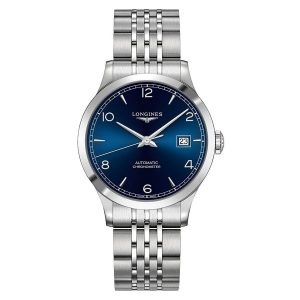 Đồng Hồ Nam Longines Record Automatic Chronometer L2.820.4.96.6 Màu Bạc Xanh Đậm - Duy Hoang