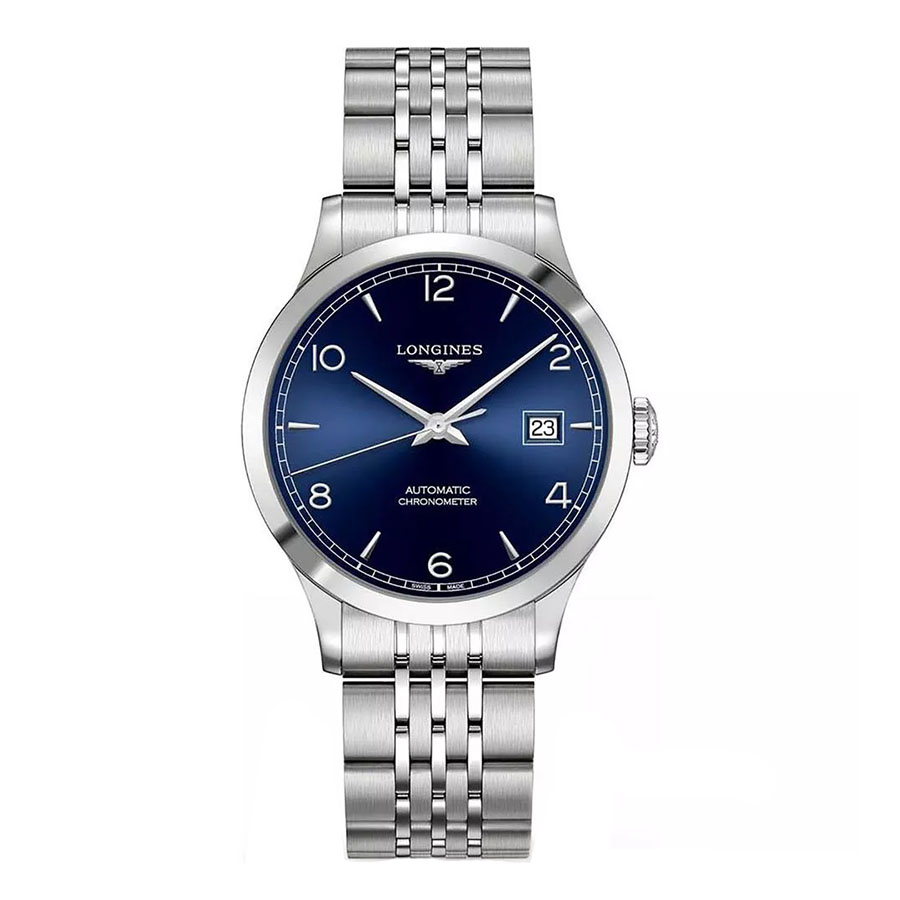 Đồng Hồ Nam Longines Record Watch L2.820.4.96.6 Màu Xanh Blue - Duy Hoang