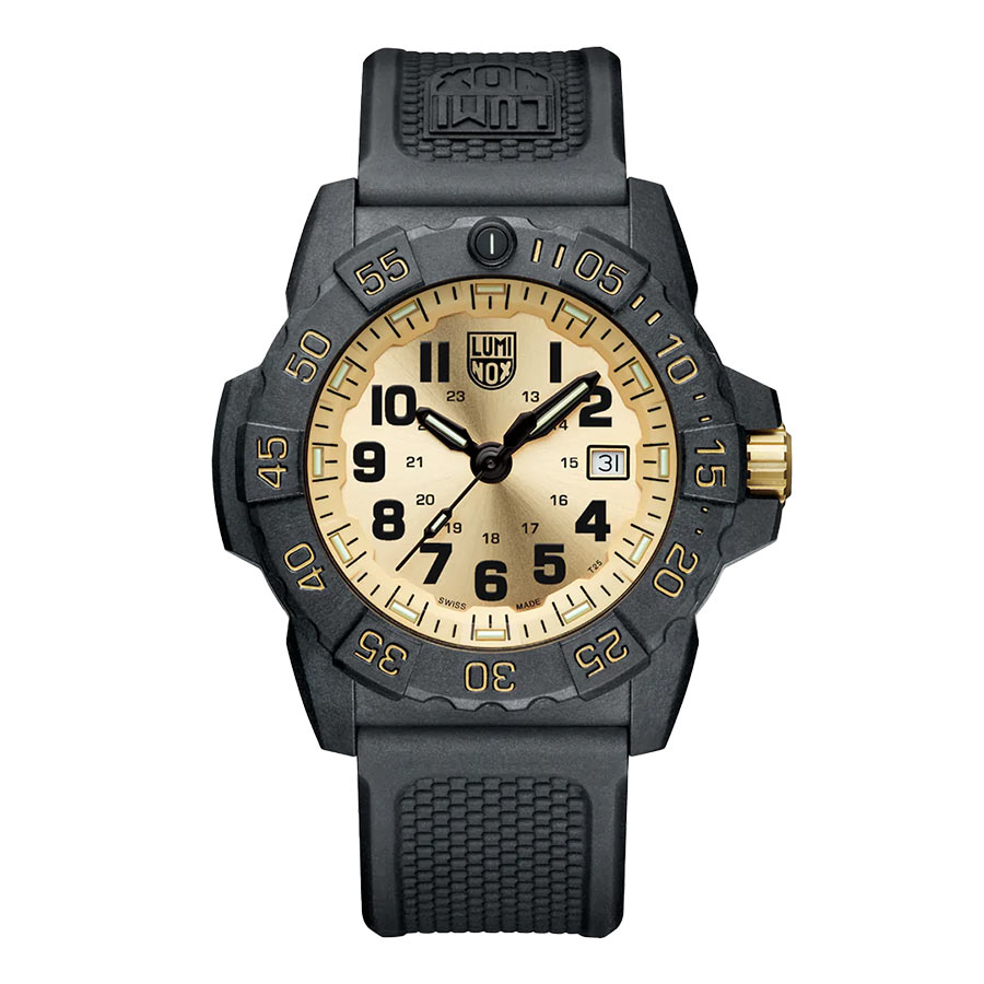 Đồng Hồ Nam Luminox Navy SEAL Gold, 45mm, Military / Diver Watch Màu Đen - Duy Hoang