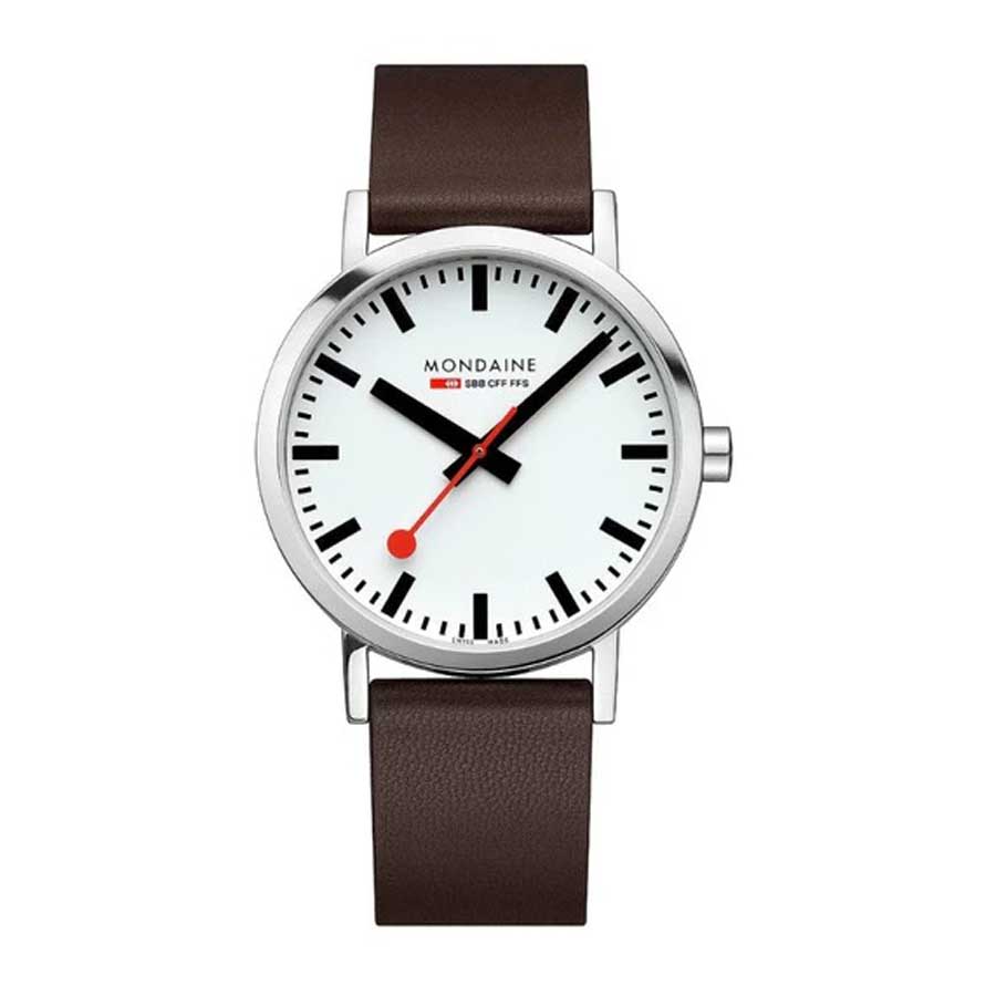 Đồng Hồ Nam Mondaine Classic Brown Vegan Watch A660.30360.11SBGV - 40mm Màu Nâu Bạc - Duy Hoang