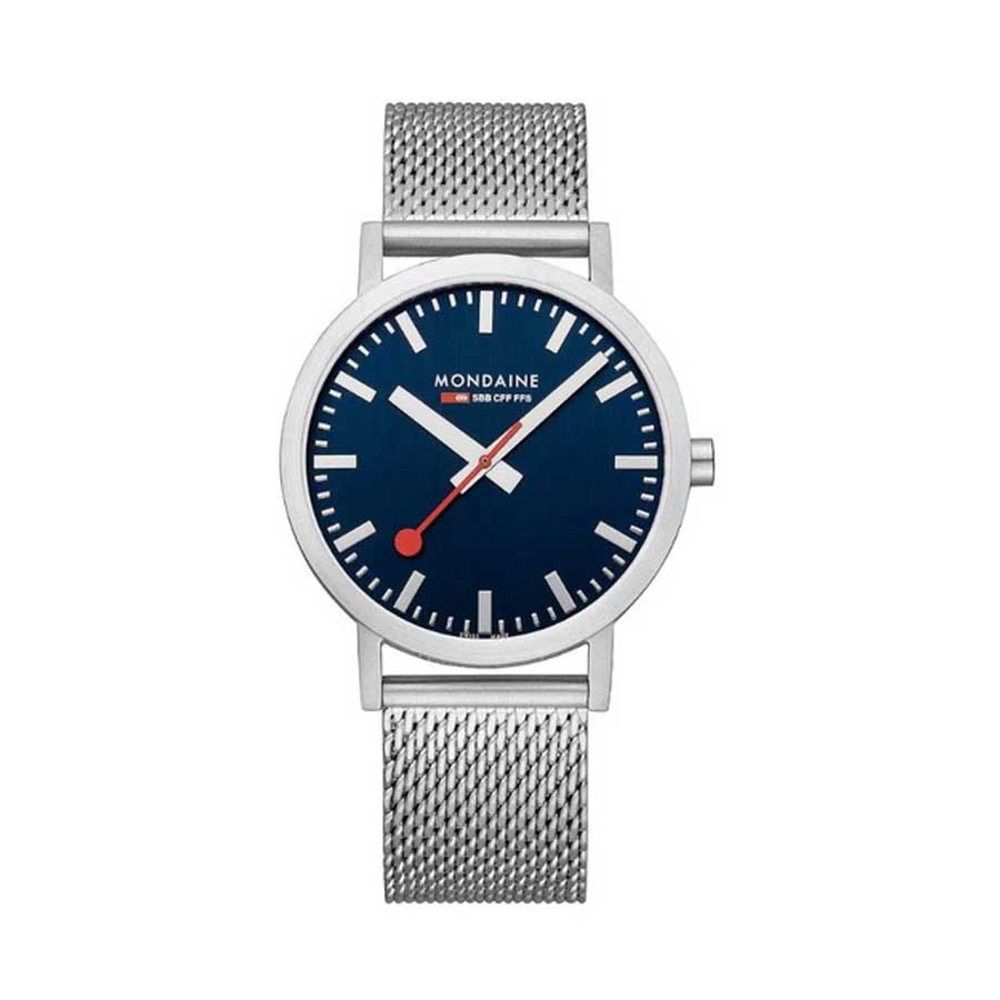 Đồng Hồ Nam Mondaine Classic Stainless Steel Blue Watch A660.30360.40SBJ - 40mm Màu Xanh Xám - Duy Hoang