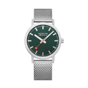 Đồng Hồ Nam Mondaine Classic Stainless Steel Green Watch A660.30360.60SBJ - 40mm Màu Xanh Xám - Duy Hoang