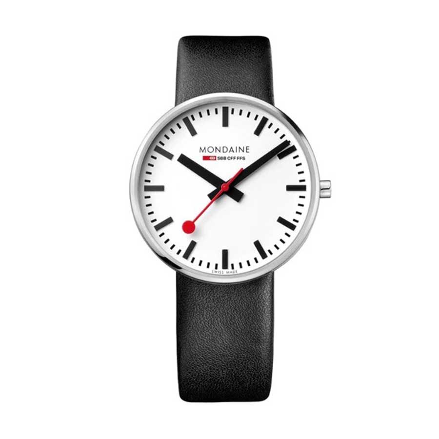 Đồng Hồ Nam Mondaine Giant Black Watch MSX.4211B.LB - 42mm Màu Đen Bạc - Duy Hoang