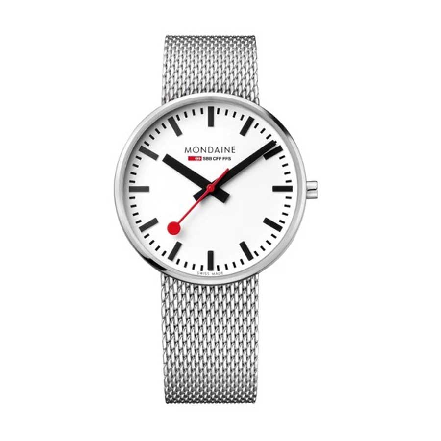 Đồng Hồ Nam Mondaine Giant Stainless Steel Watch MSX.4211B.SM - 42mm Màu Xám - Duy Hoang