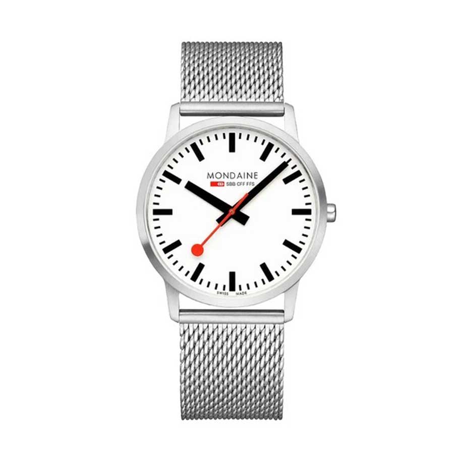 Đồng Hồ Nam Mondaine Simply Elegant Classic Stainless Steel Watch A638.30350.16SBZ - 40mm Màu Xám Bạc - Duy Hoang