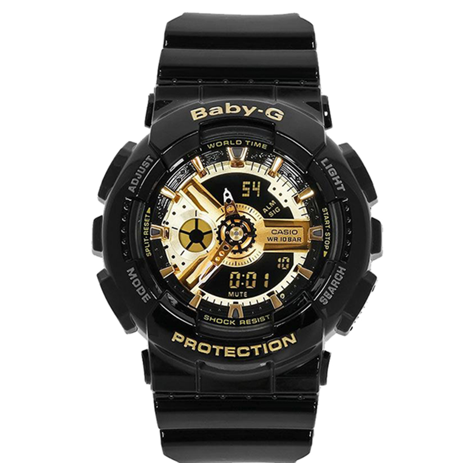 Đồng Hồ Nữ Casio BA-110-1ADR Màu Đen Vàng - Duy Hoang