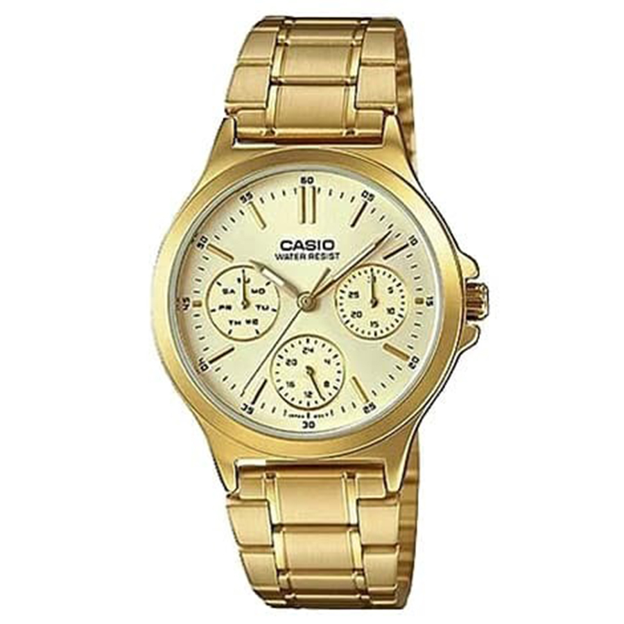 Đồng Hồ Nữ Casio LTP-V300G-9AUDF Màu Vàng - Duy Hoang