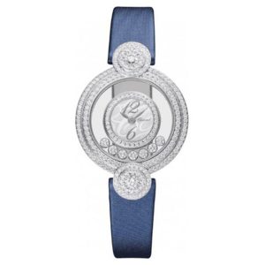 Đồng Hồ Nữ Chopard 209341-1001 Happy Diamonds 18K 29.40mm Màu Xanh Trắng - Duy Hoang