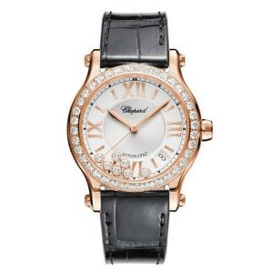 Đồng Hồ Nữ Chopard Happy Sport 274808-5003 Diamonds 36mm Màu Đen Trắng - Duy Hoang