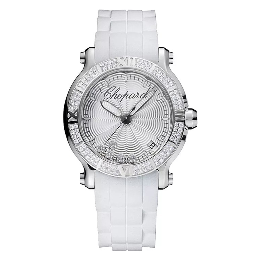 Đồng Hồ Nữ Chopard Happy Sport 278551-3003 Diamond Watch 36mm Màu Bạc - Duy Hoang
