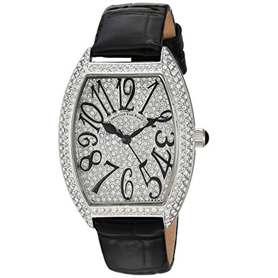 Đồng Hồ Nữ Christian Van Sant Elegant Quartz White Dial Ladies Watch CV4821B Màu Đen - Duy Hoang
