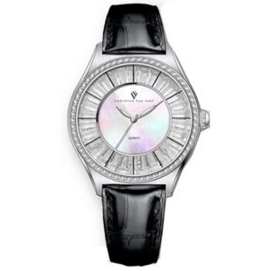 Đồng Hồ Nữ Christian Van Sant Quartz Luna CV3200 Màu Đen Trắng - Duy Hoang