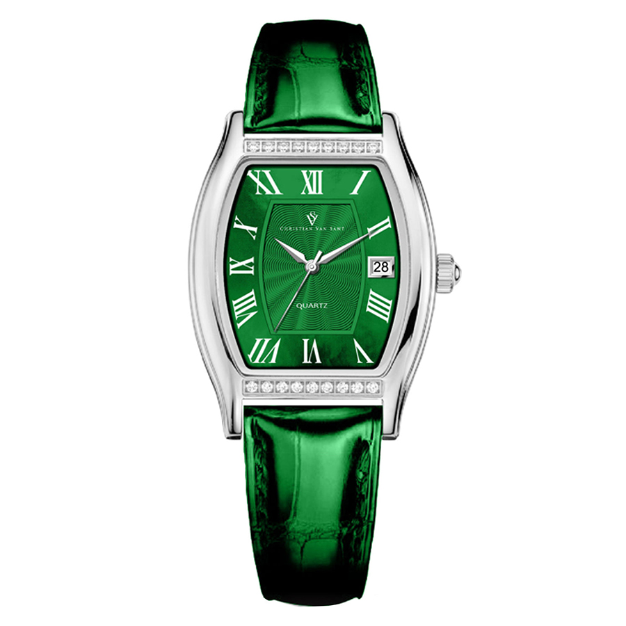 Đồng Hồ Nữ Christian Van Sant Women's Gemma Green Dial Watch CV2443 Màu Xanh Lá - Duy Hoang